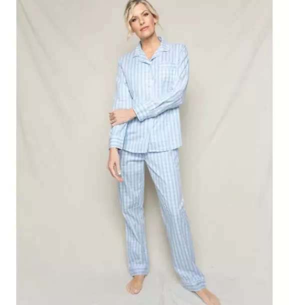Janie and Jack Adult Pajamas|Petite Plume-Women's Pajama Set light blue gingham