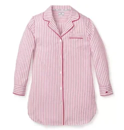 Janie and Jack Adult Pajamas|Petite Plume-Women's Nightshirt in antique red ticking