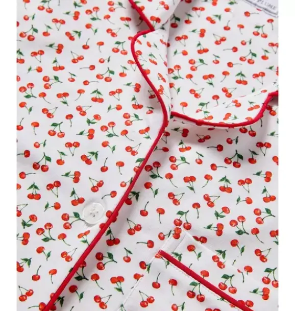 Janie and Jack Adult Pajamas|Petite Plume-Women's Pima Short Pajama Set in cherry orchard