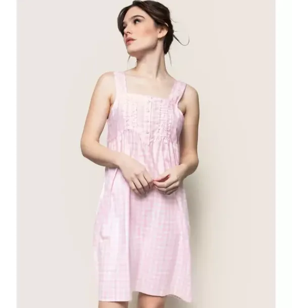 Janie and Jack Adult Pajamas|Petite Plume-Women's Charlotte Nightgown pink gingham