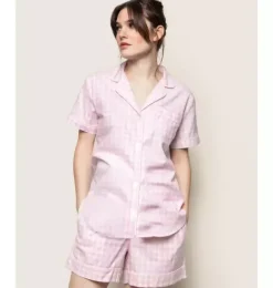 Janie and Jack Adult Pajamas|Petite Plume-Women's Short Set pink gingham