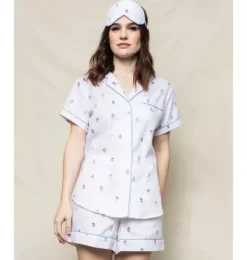 Janie and Jack Adult Pajamas|Petite Plume-Women's Short Pajama Set in bateau