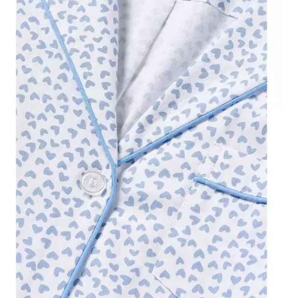 Janie and Jack Adult Pajamas|Petite Plume-Women's Short Sleeve Short Set in bluehearts