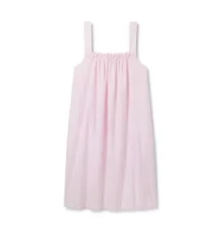 Janie and Jack Adult Pajamas|Petite Plume-Women's Twill Annabelle Nightgown in pink gingham