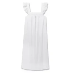 Janie and Jack Adult Pajamas|Petite Plume-Women's Twill Clara Nightgown in white