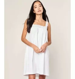 Janie and Jack Adult Pajamas|Petite Plume-Women's Twill Esme Nightgown in white