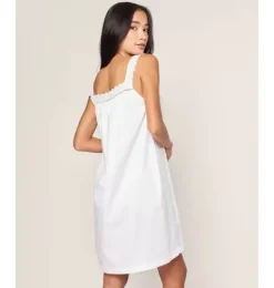 Janie and Jack Adult Pajamas|Petite Plume-Women's Twill Esme Nightgown in white