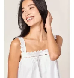 Janie and Jack Adult Pajamas|Petite Plume-Women's Twill Esme Nightgown in white
