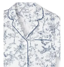 Janie and Jack Adult Pajamas|Petite Plume-Women's Twill Pajama Set in blue timeless toile