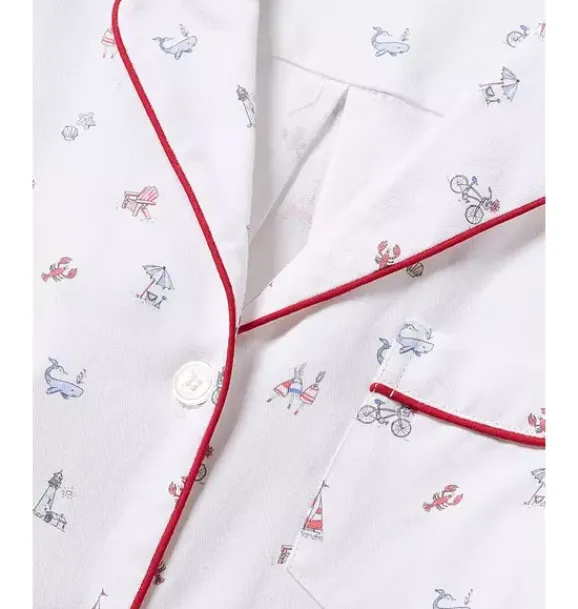 Janie and Jack Adult Pajamas|Petite Plume-Women's Twill Short Pajama Set in coastal charms