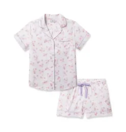 Janie and Jack Adult Pajamas|Petite Plume-Women's Twill Short Pajama Set in seashell splendor