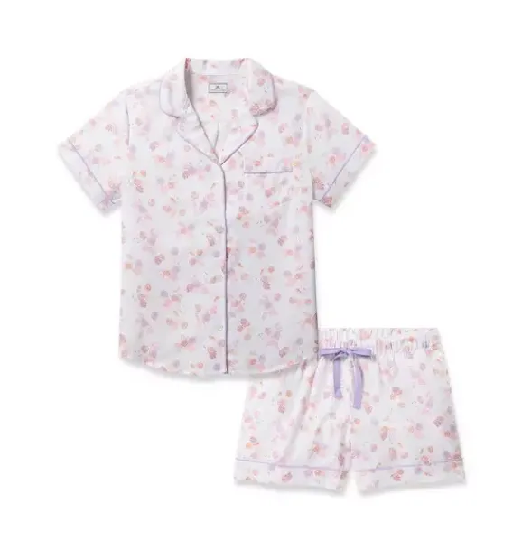 Janie and Jack Adult Pajamas|Petite Plume-Women's Twill Short Pajama Set in seashell splendor