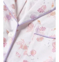 Janie and Jack Adult Pajamas|Petite Plume-Women's Twill Short Pajama Set in seashell splendor