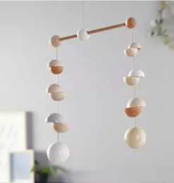 Janie and Jack Nursery|Baby Activity-Wooden Mobile Dots multi-color