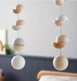 Janie and Jack Nursery|Baby Activity-Wooden Mobile Dots multi-color