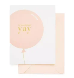 Janie and Jack Party Supplies|Stationery-Yay Balloon Greeting Card multi