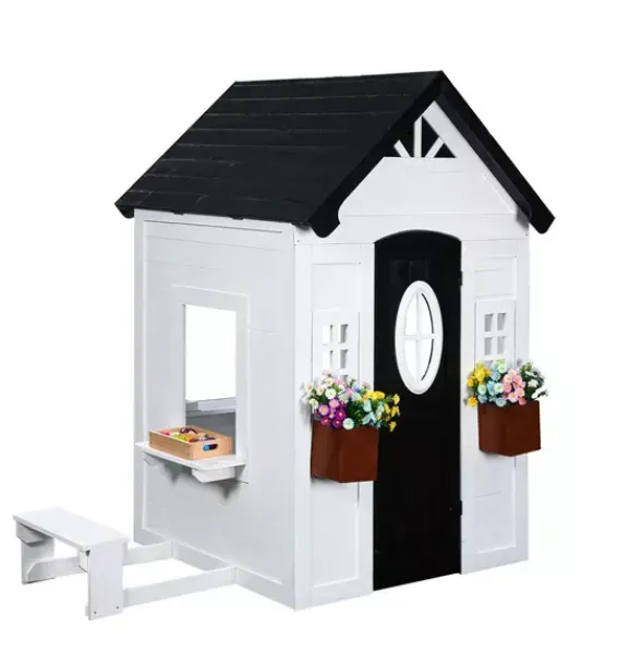 Janie and Jack Playsets-Zahara Playhouse white
